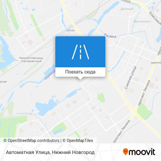 Карта Автоматная Улица