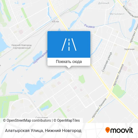 Карта Алатырская Улица