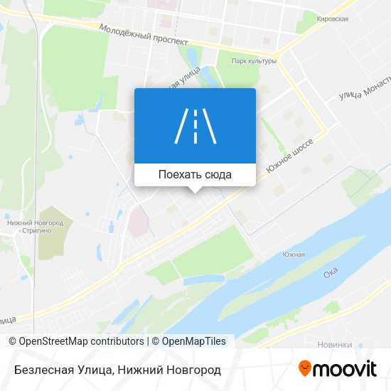 Карта Безлесная Улица