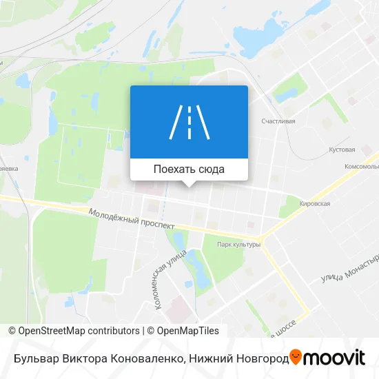 Карта Бульвар Виктора Коноваленко