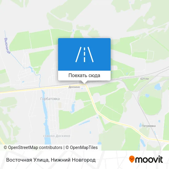 Карта Восточная Улица