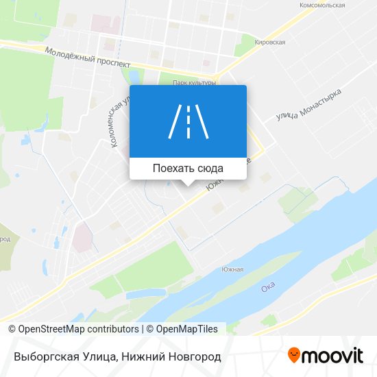 Карта Выборгская Улица