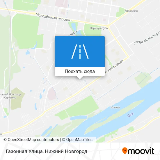 Карта Газонная Улица