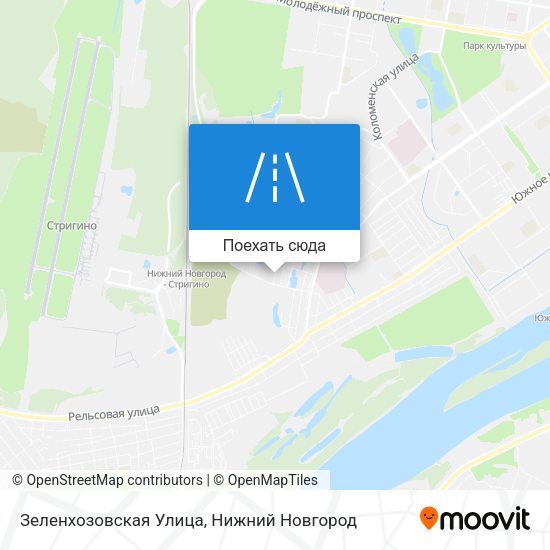 Карта Зеленхозовская Улица
