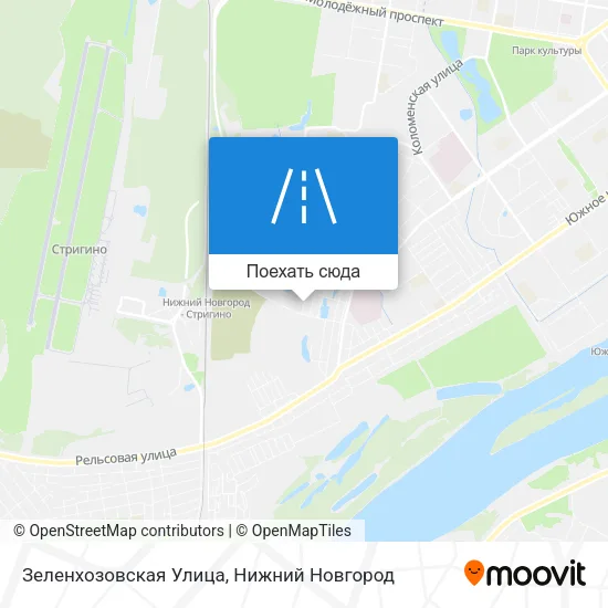 Карта Зеленхозовская Улица
