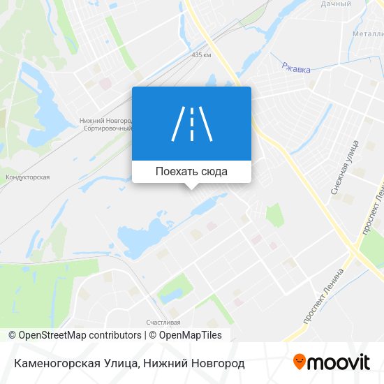 Карта Каменогорская Улица