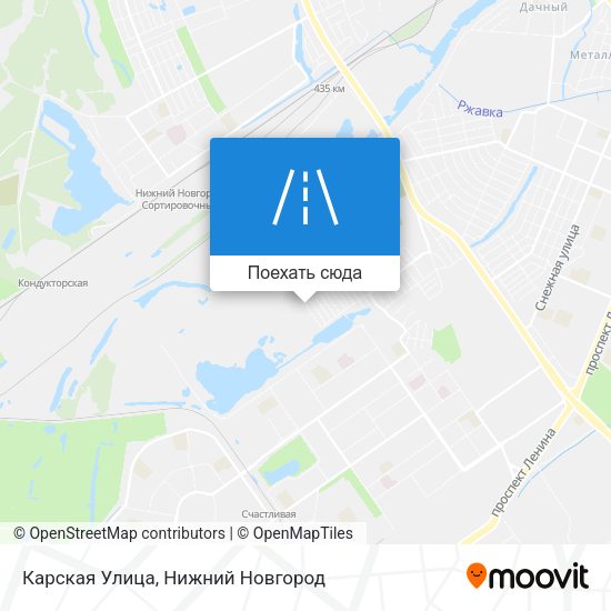 Карта Карская Улица