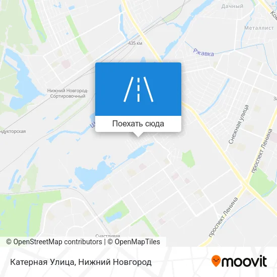 Карта Катерная Улица