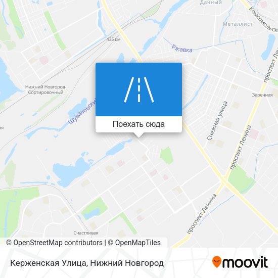 Карта Керженская Улица