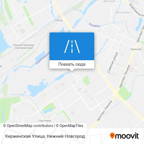 Карта Керженская Улица