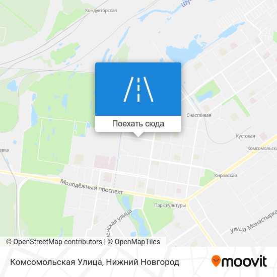 Карта Комсомольская Улица