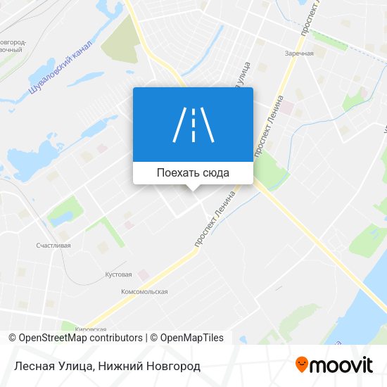 Карта Лесная Улица