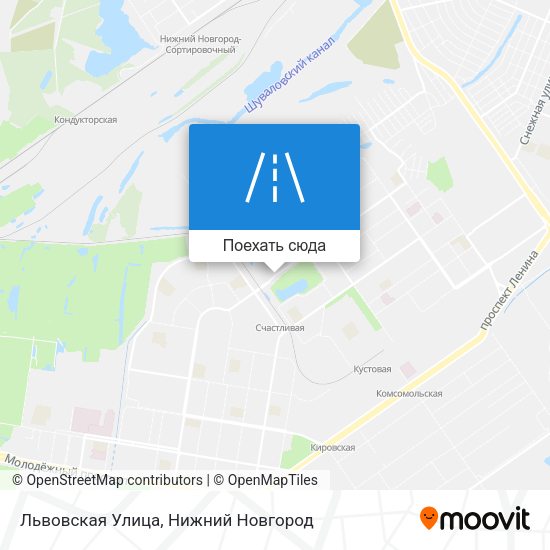 Карта Львовская Улица