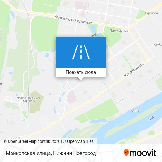 Карта Майкопская Улица