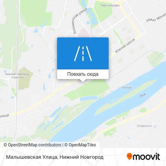 Карта Малышевская Улица