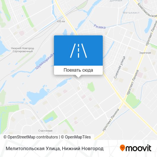 Карта Мелитопольская Улица