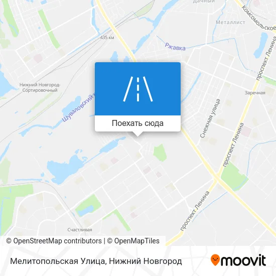 Карта Мелитопольская Улица