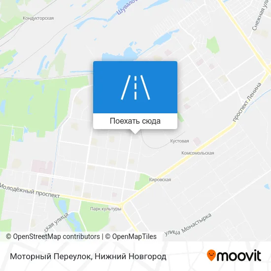 Карта Моторный Переулок