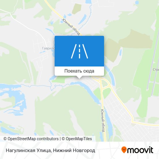 Карта Нагулинская Улица
