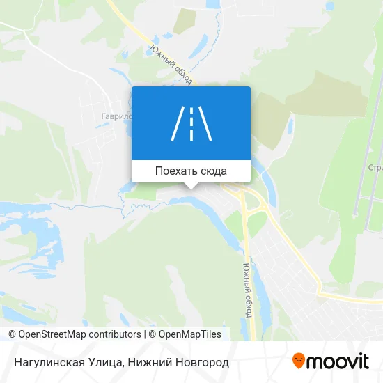 Карта Нагулинская Улица