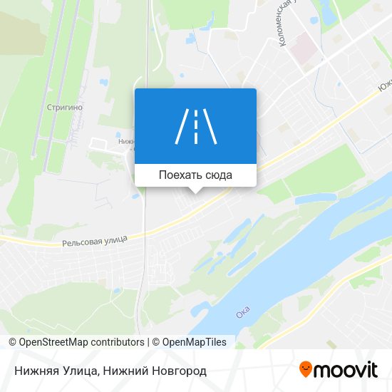 Карта Нижняя Улица