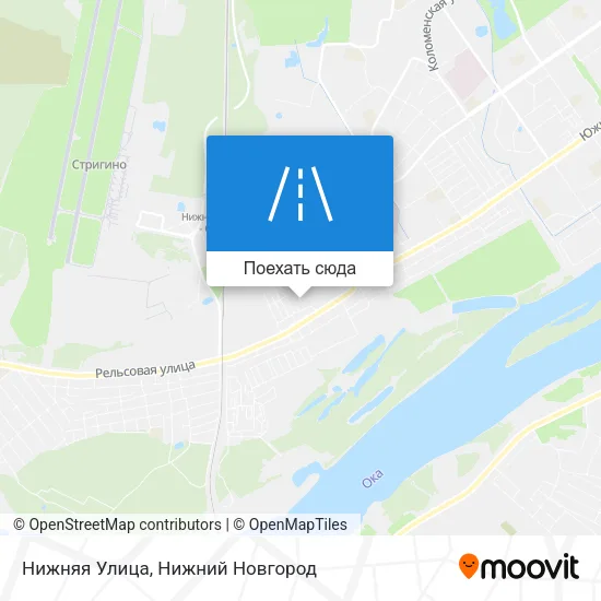 Карта Нижняя Улица