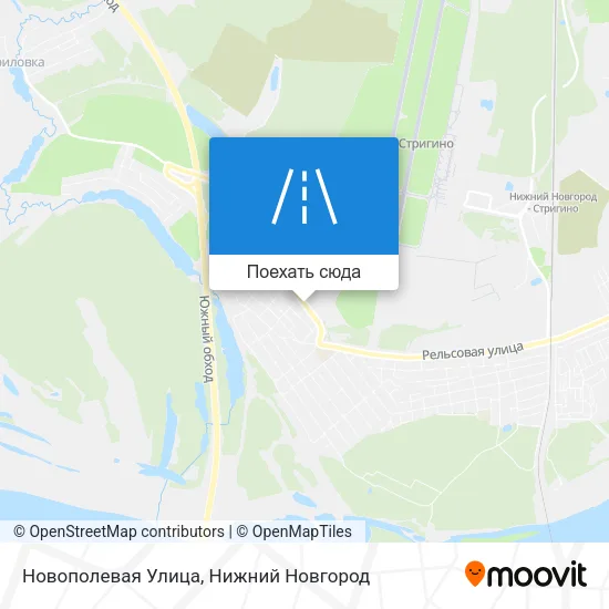 Карта Новополевая Улица