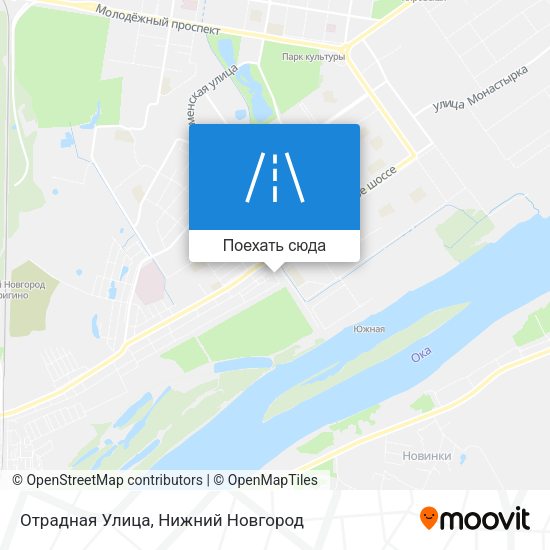 Карта Отрадная Улица