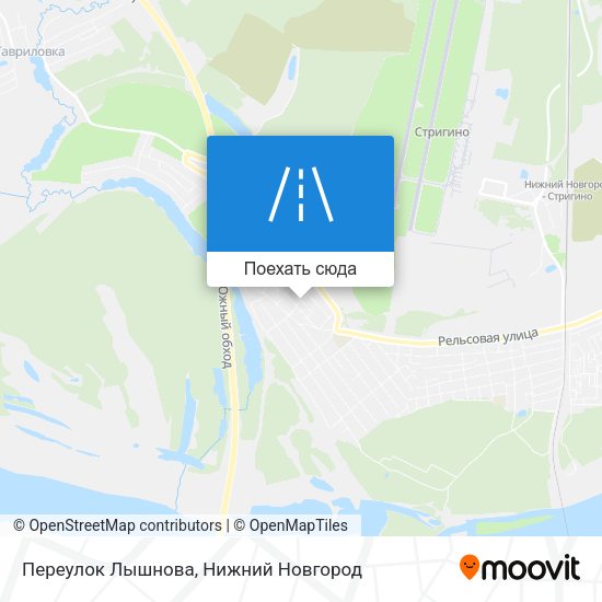 Карта Переулок Лышнова