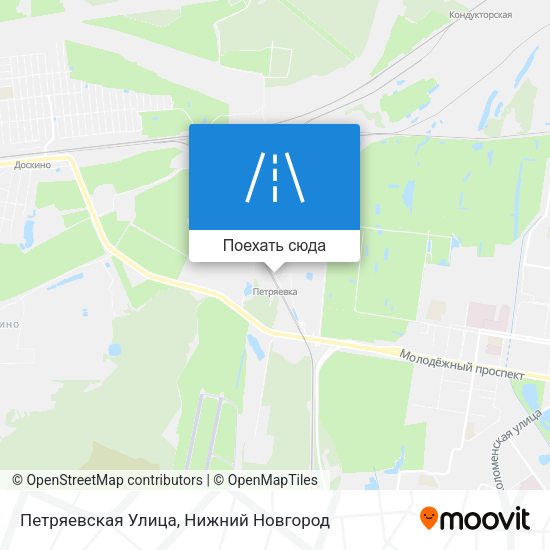 Карта Петряевская Улица