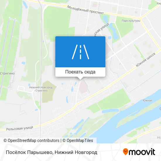 Карта Посёлок Парышево