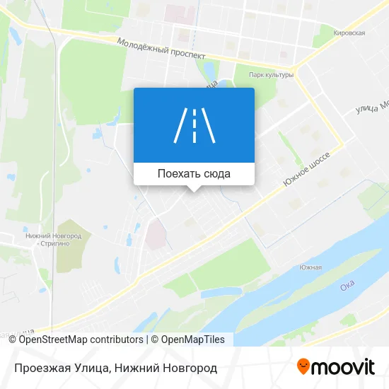 Карта Проезжая Улица