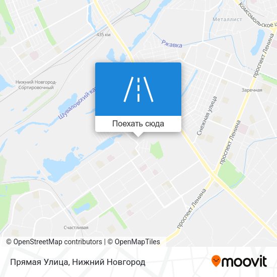 Карта Прямая Улица