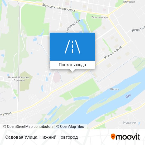 Карта Садовая Улица