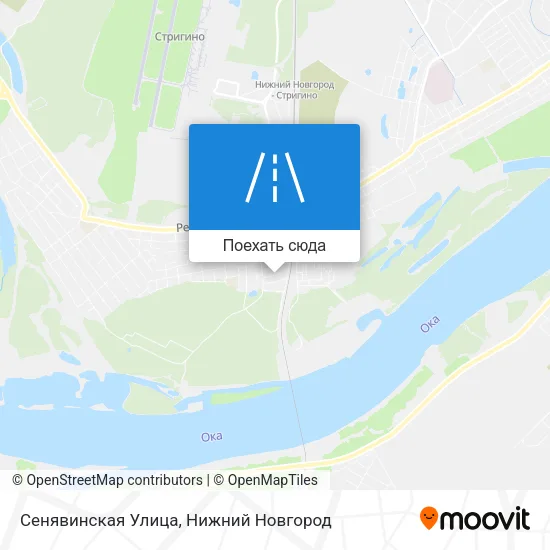 Карта Сенявинская Улица