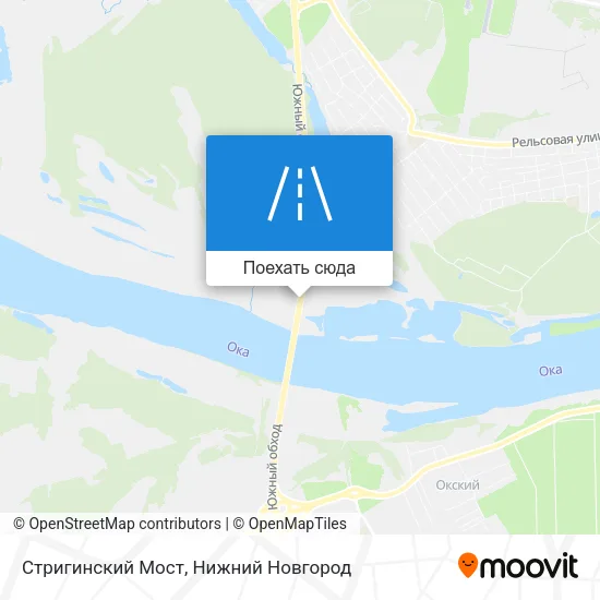 Карта Стригинский Мост