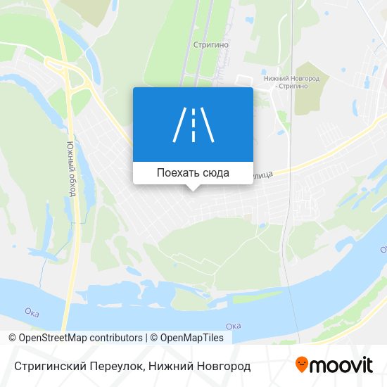 Карта Стригинский Переулок