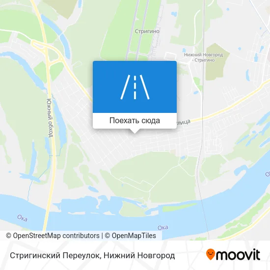 Карта Стригинский Переулок