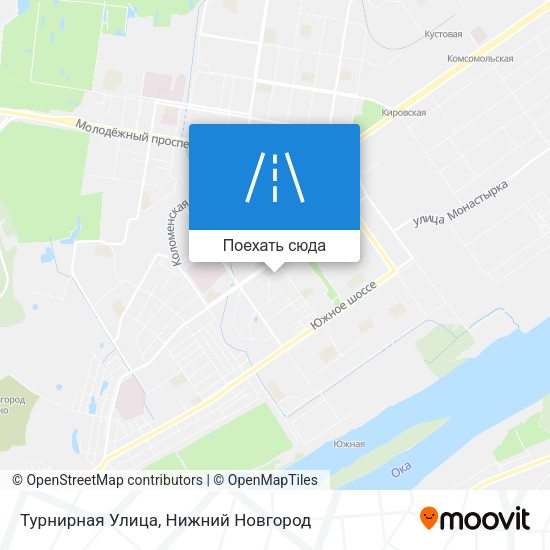 Карта Турнирная Улица
