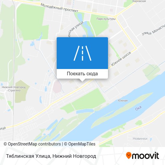 Карта Тяблинская Улица