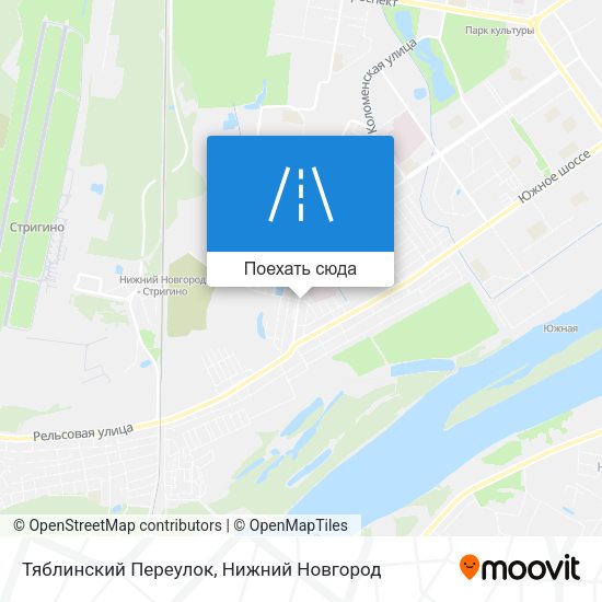 Карта Тяблинский Переулок