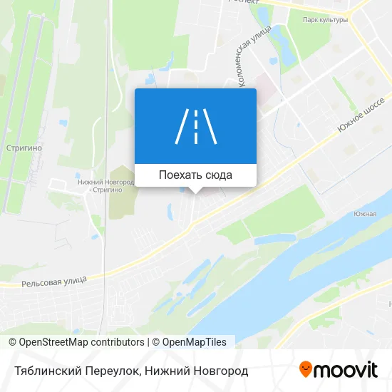 Карта Тяблинский Переулок