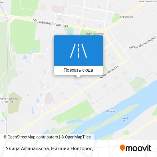 Карта Улица Афанасьева
