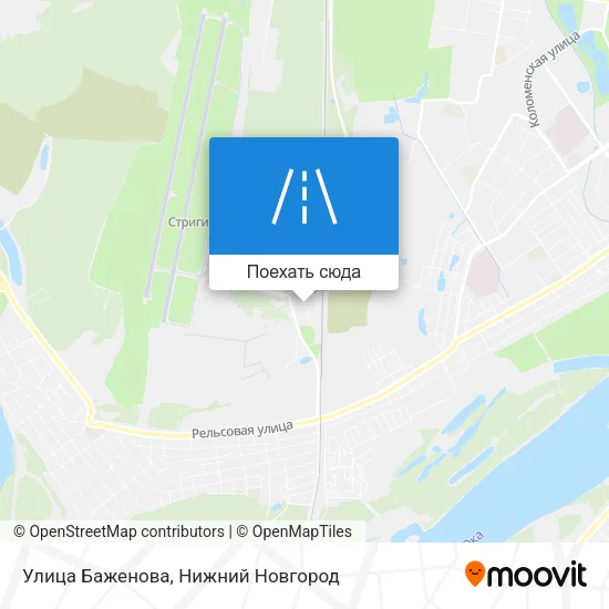 Карта Улица Баженова