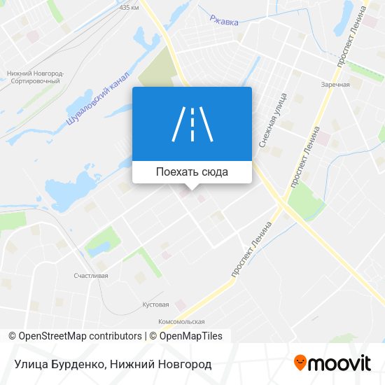 Карта Улица Бурденко