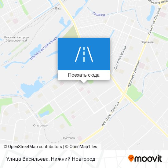 Карта Улица Васильева