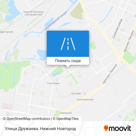 Карта Улица Дружаева