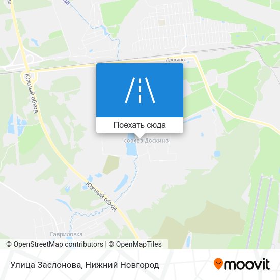 Карта Улица Заслонова