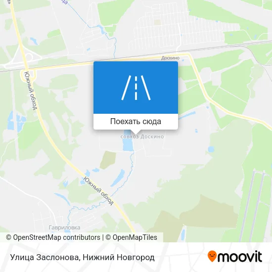 Карта Улица Заслонова
