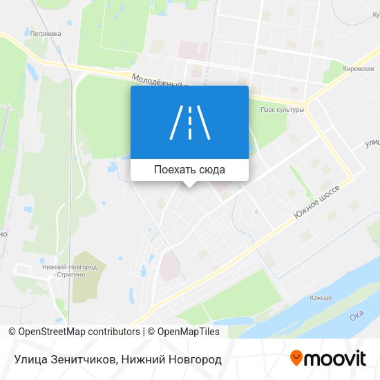 Карта Улица Зенитчиков